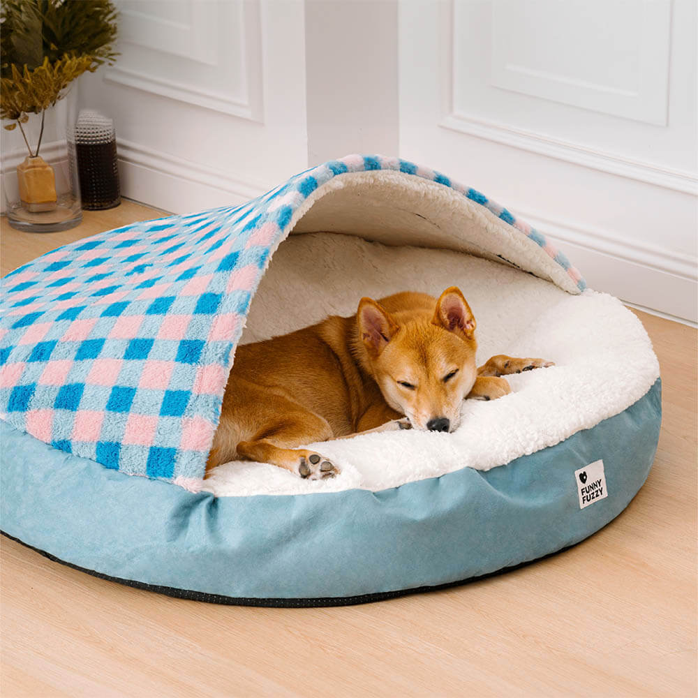 Round Canopy Dream Dog Bed Pet Nest Bed