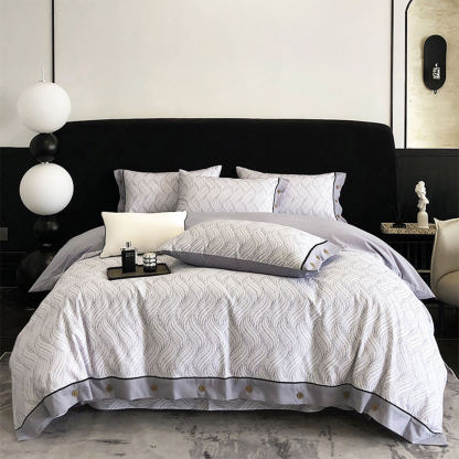 Colourful Geometric Ultra-Soft Brushed Cotton Button Bed Sheet Set