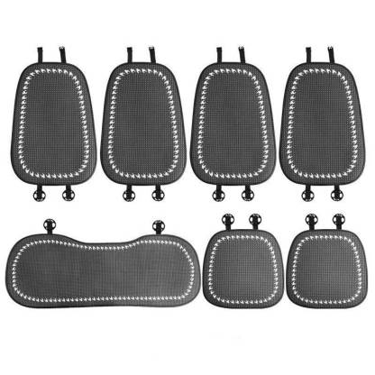 Deluxe Houndstooth Breathable Mesh Car Seat Cover Full Set