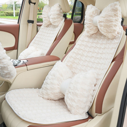 Soft Houndstooth Pattern Human Pet Non-slip Car Seat Cover