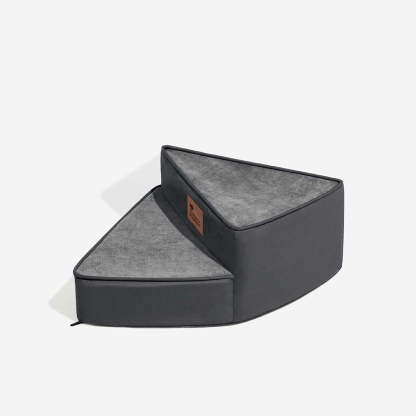 Luxe Water-repellent Faux Leather Removable Spiral Pet Steps - StepEase