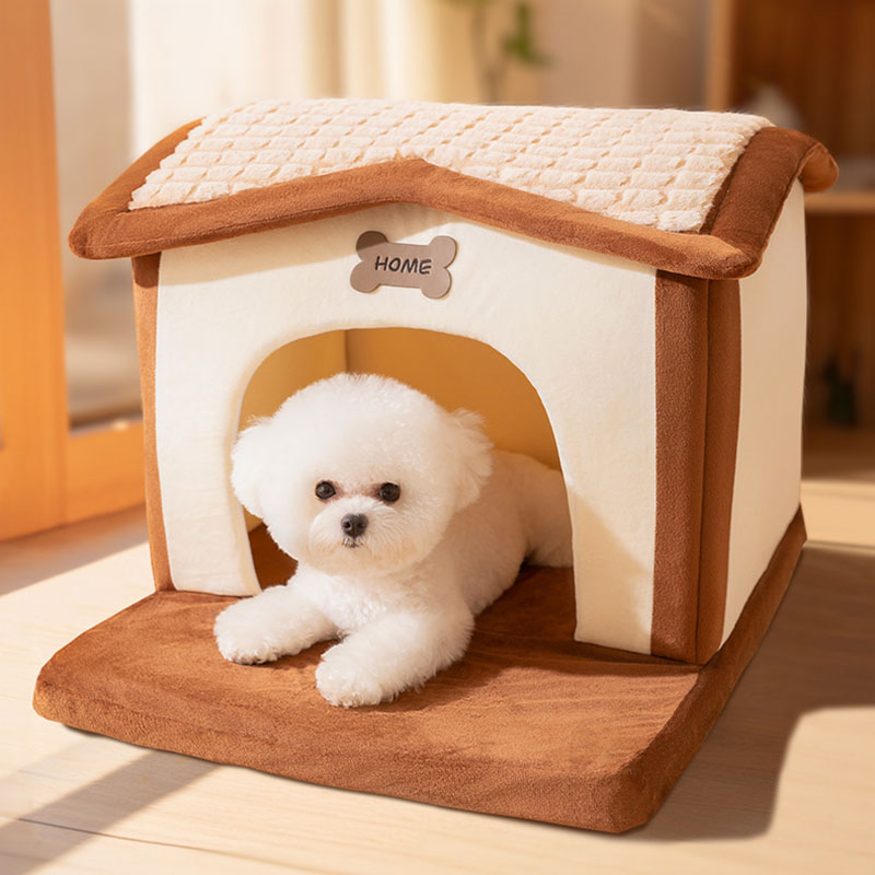 Warm Detachable Dog House Bed