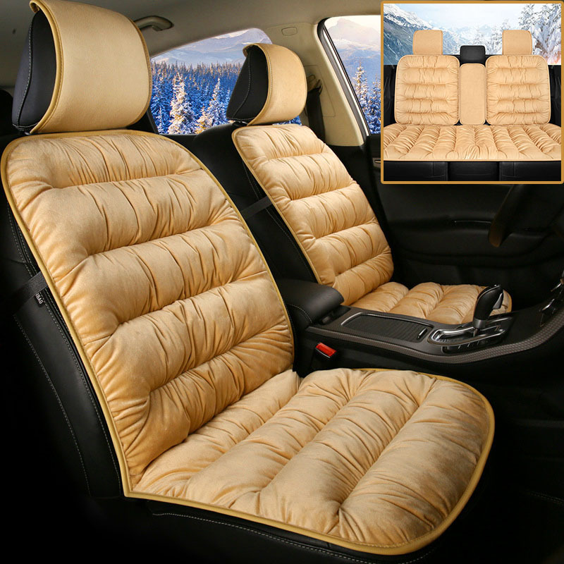 Thick Crystal Velvet Washable Human Pet Car Seat Cover