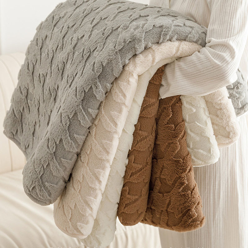 Thickened Plush Houndstooth Non-slip Sofa Cover