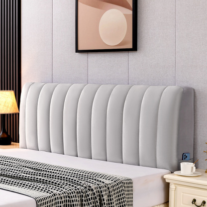 Thickened Velvet Elastic Bed Headboard Protection Cover