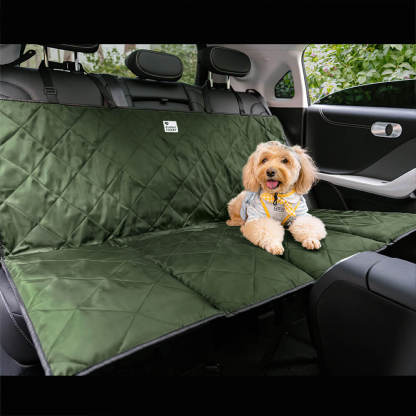 Travel Portable & Waterproof Folding Dog Car Back Seat Cover