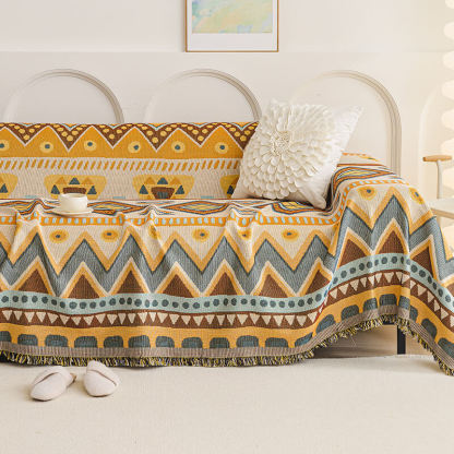 Tropical Style Multi-Purpose Sofa Protection Scratch Resistance Throw Sofa Cover