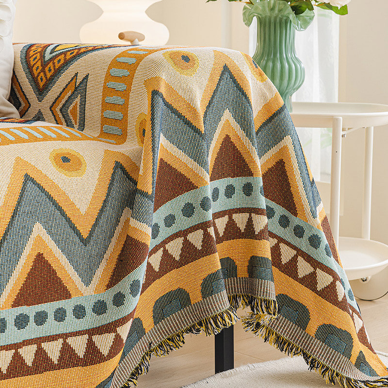 Tropical Style Multi-Purpose Sofa Protection Scratch Resistance Throw Sofa Cover