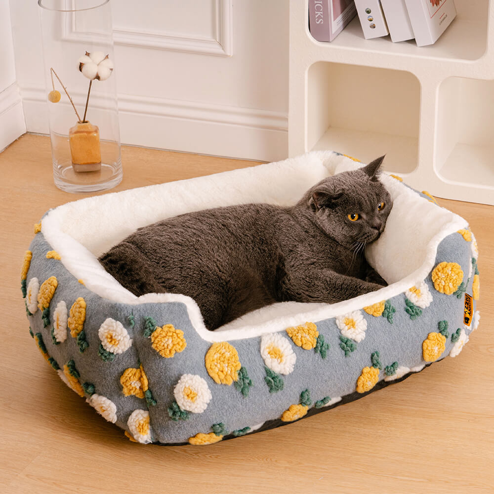 Ultra Cosy Handmade Woollen Tufting Dog & Cat Bed