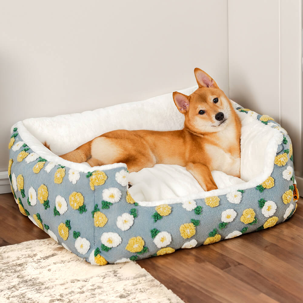 Ultra Cosy Handmade Woollen Tufting Dog & Cat Bed