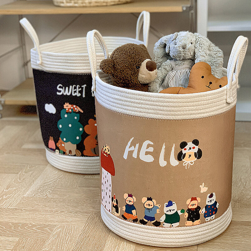 Versatile Felt Fabric Toy Storage Basket