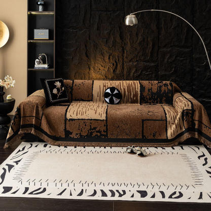 Vintage Chenille Anti-Scratch Sofa Protector Throw Sofa Cover