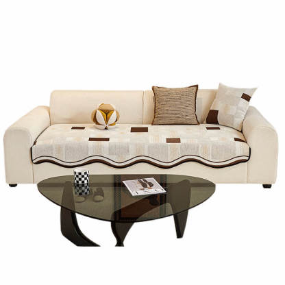 Vintage Chenille Irregular Patchwork Sofa Cover