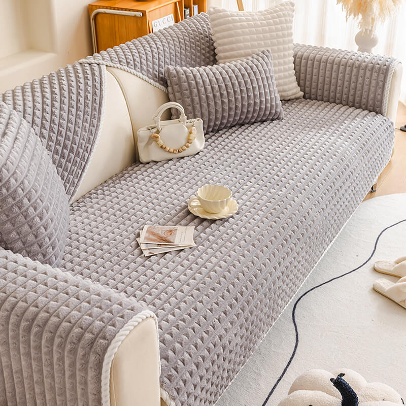 Warm Flannel Pet Friendly Furniture Protector Sofa Cover