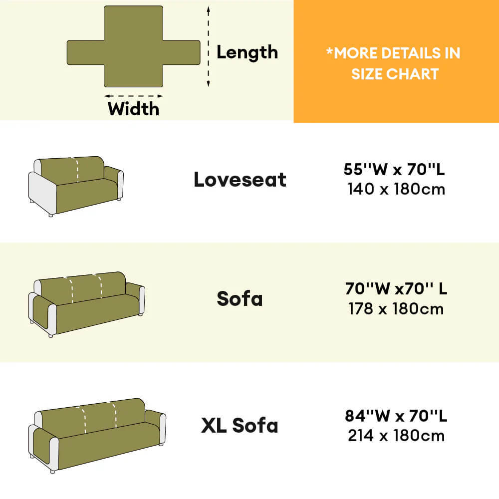 Waterproof Non-Slip Furniture Protector Pet Sofa Cover-Slipsafe