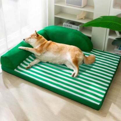 Waterproof Striped Lounger Bed Large Dog Bed