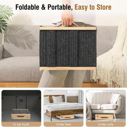 Wooden Dog Ramp 4 Levels Height Adjustable Foldable Dog Steps