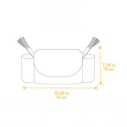 Large-Capacity Pet & Baby Stroller Organizer Bag – Versatile Hanging Storage