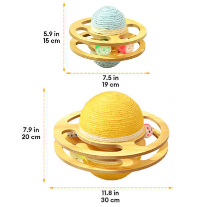 Sisal Scratching Ball Interactive Cat Toy