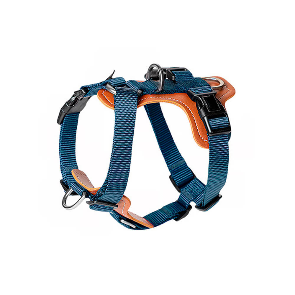 Multifunctional Hands-Free Anti-Pull Dog Walking Harness Set with Stor