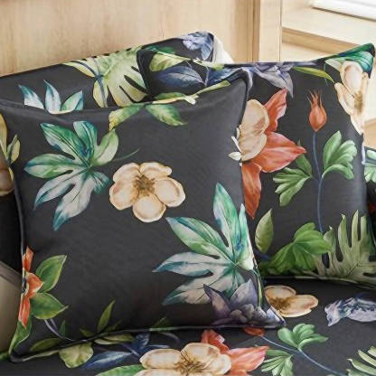 Tropical Leaves Cooling Non-slip Sectional Sofa Cover