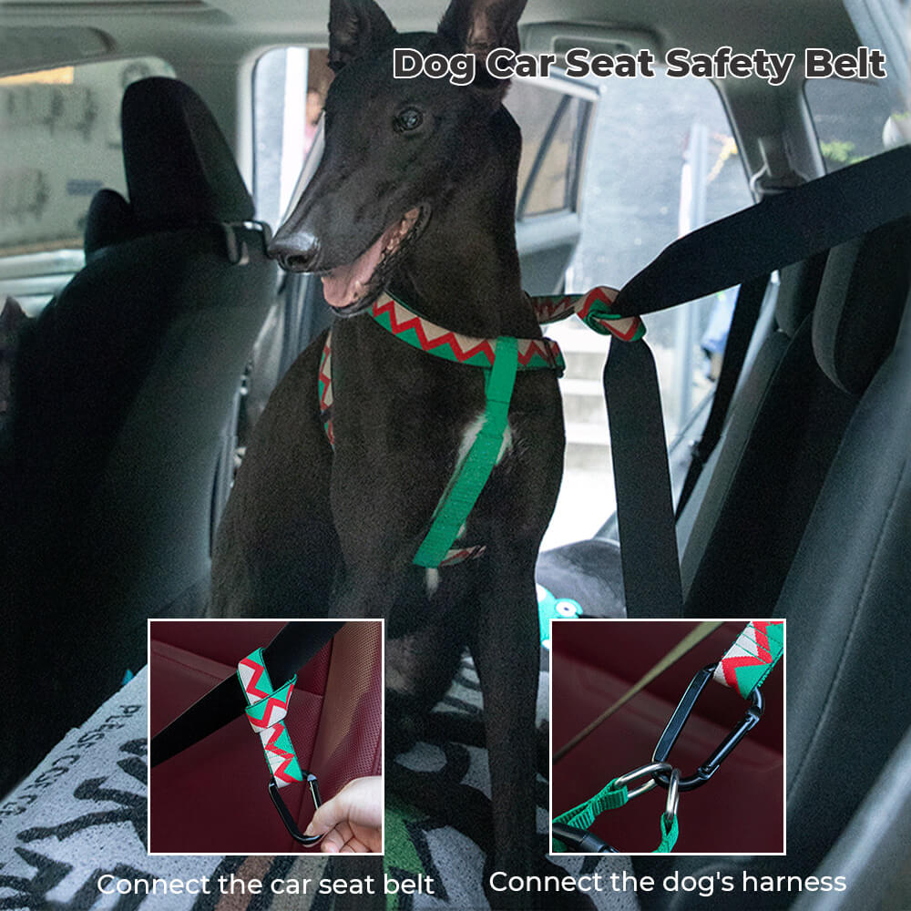 Universal Dog Car Seat Safety Belt Multifunction Dog Short Lead