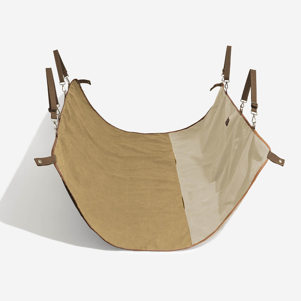 Classic Retro -Waterproof Camping & Car Dual-Use Back Seat Cover