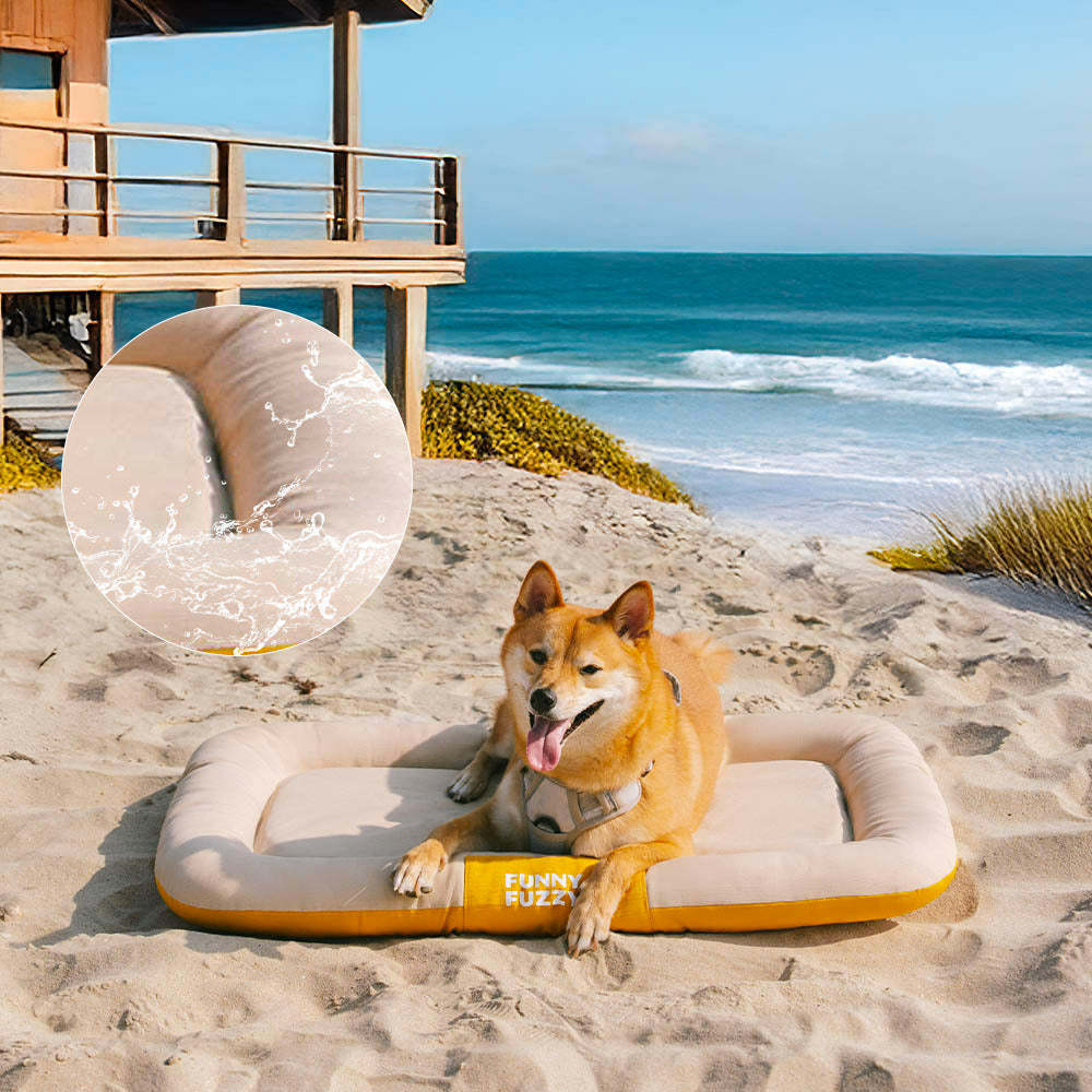 Outdoor Waterproof & Scratch-Resistant Color-Blocked Orthopedic Dog Mat - Trek Lounge