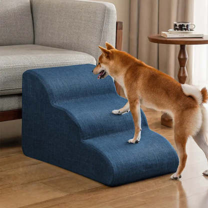 Faux Linen Anti-Scratch Joint Protection Dog Steps