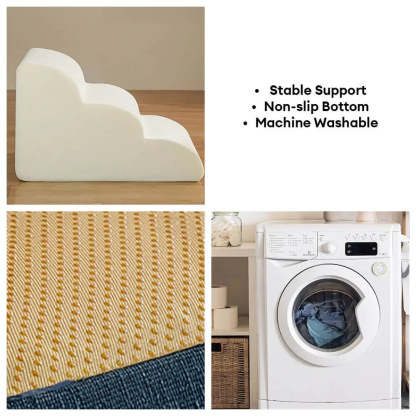 Faux Linen Anti-Scratch Joint Protection Dog Steps