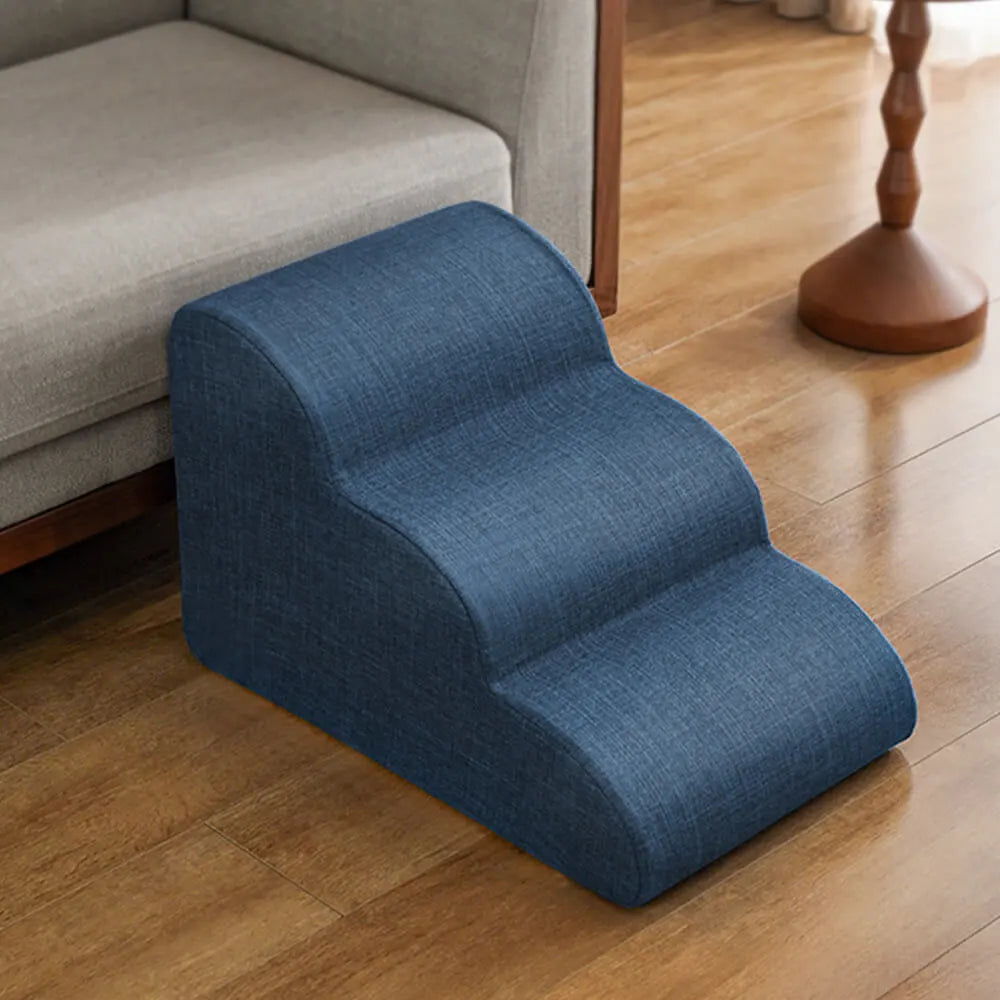 Faux Linen Anti-Scratch Joint Protection Dog Steps