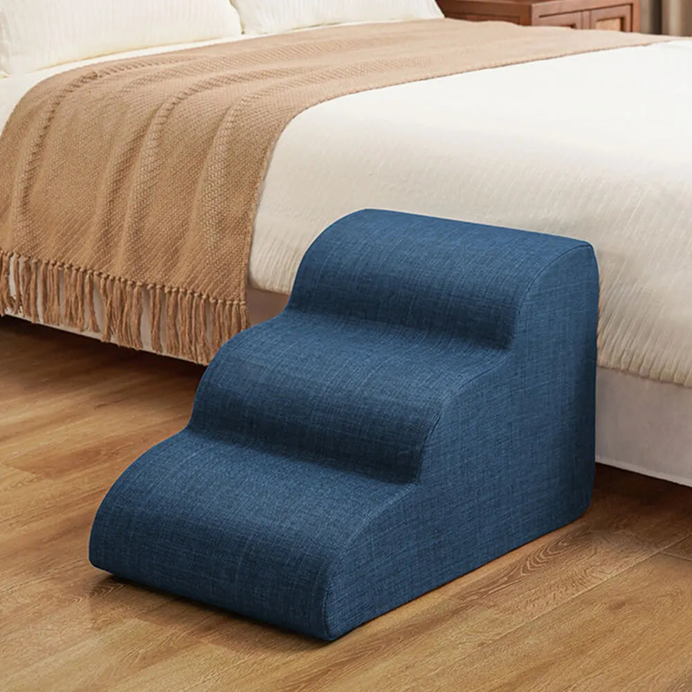 Faux Linen Anti-Scratch Joint Protection Dog Steps