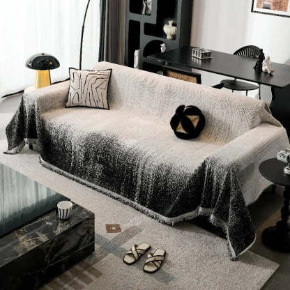 Modern Gradient Chenille Scratch-Resistant Throw Sofa Cover
