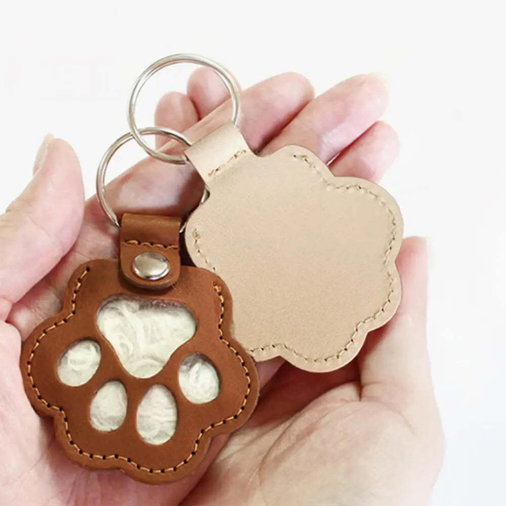 Pet Hair Memory Locket Keychain