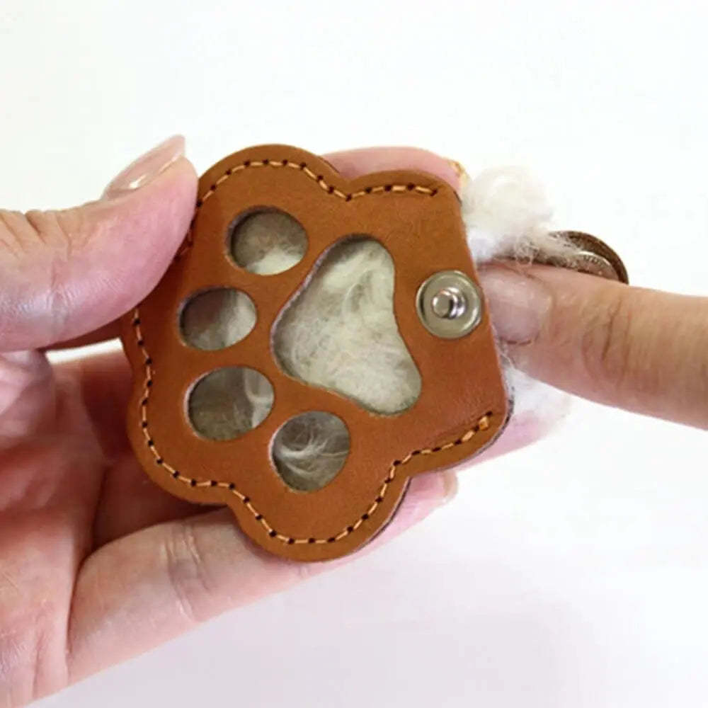 Pet Hair Memory Locket Keychain