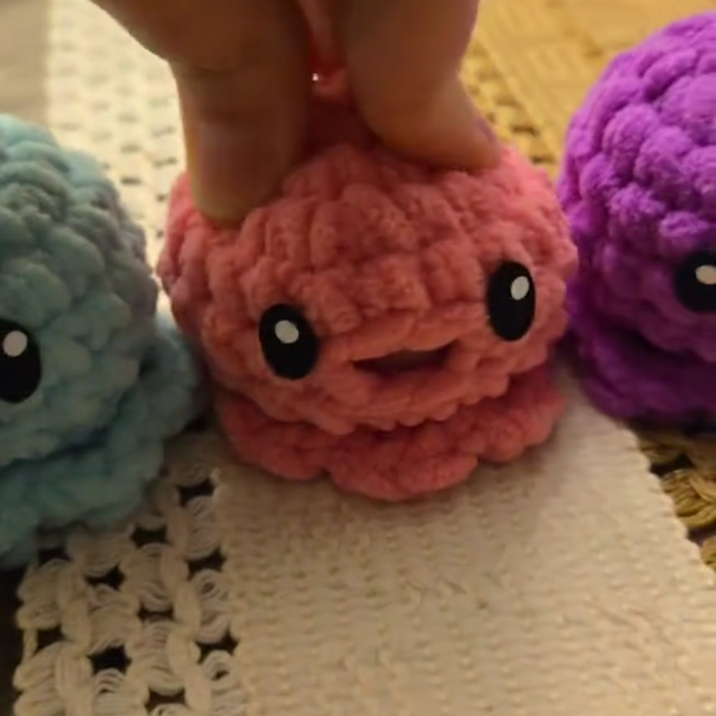 Crochet Octopus Anxiety Squish Ball
