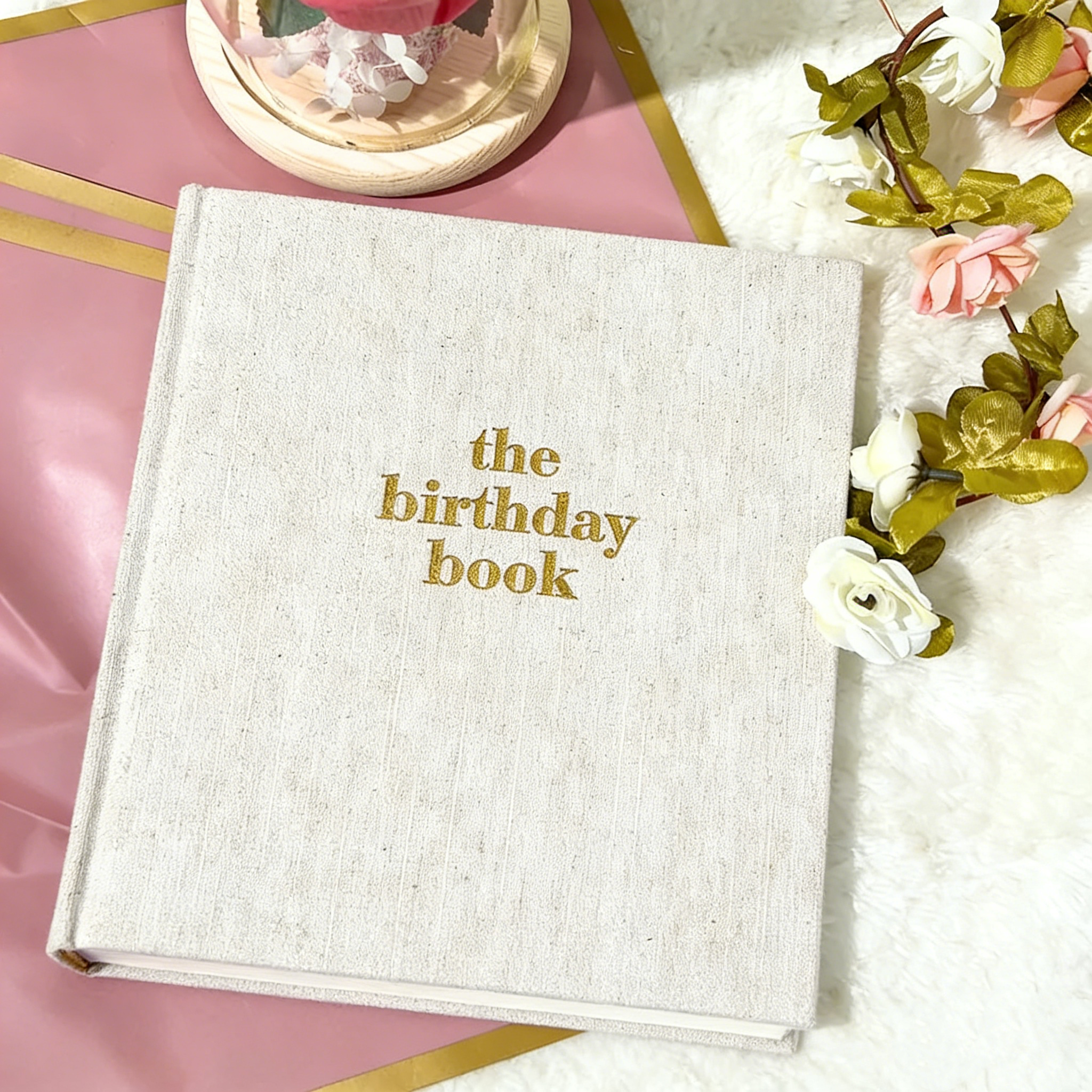 Birthday Book Keepsake Journal Perfect Gift for New Busy Parents Aesthetic Letter to My Child Heirloom Quality Linen Must Have Baby Shower Gift