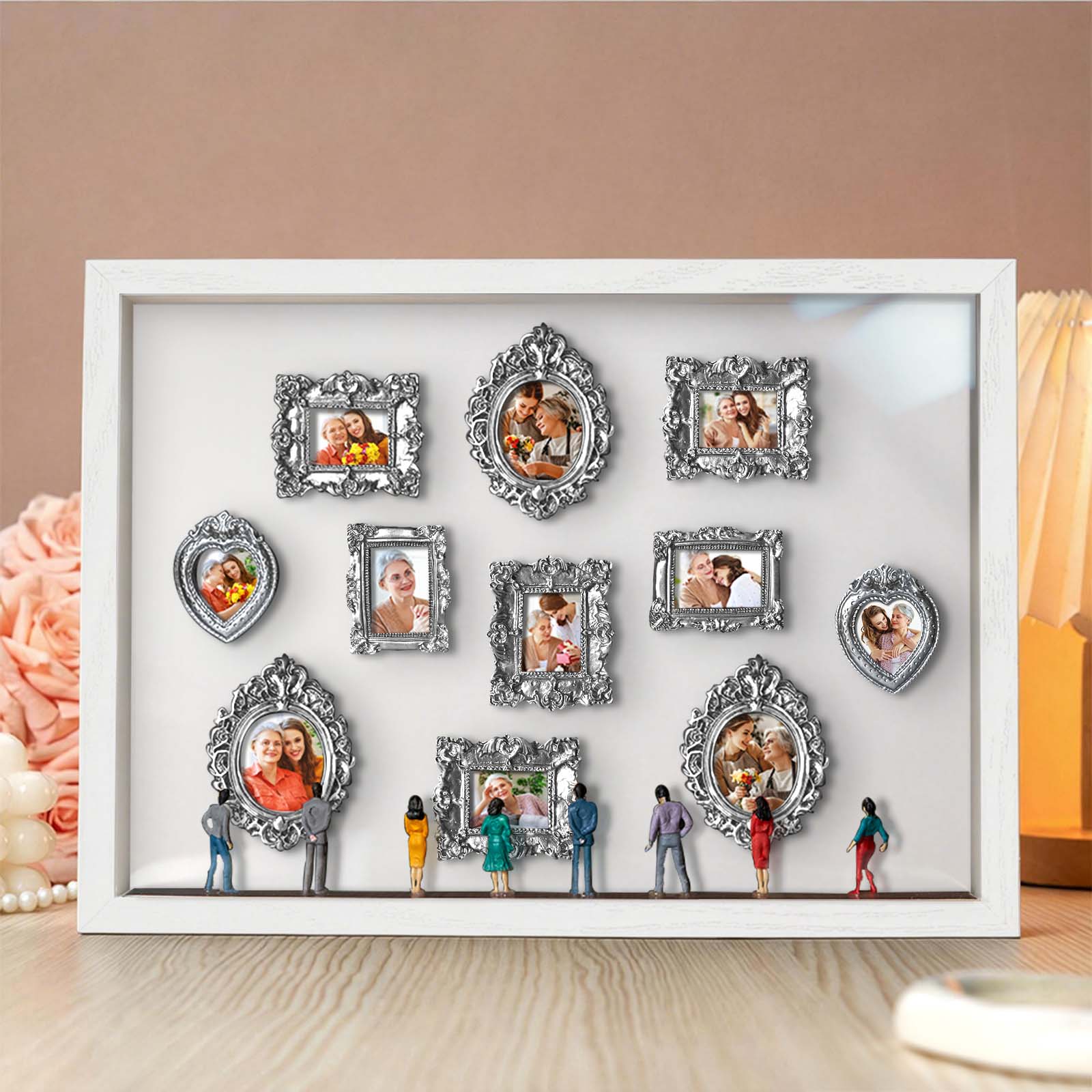 Museum of Us Personalized Mom Frame Meaningful Mother’s Day Gift Custom Mini Museum Keepsake for Mom detail