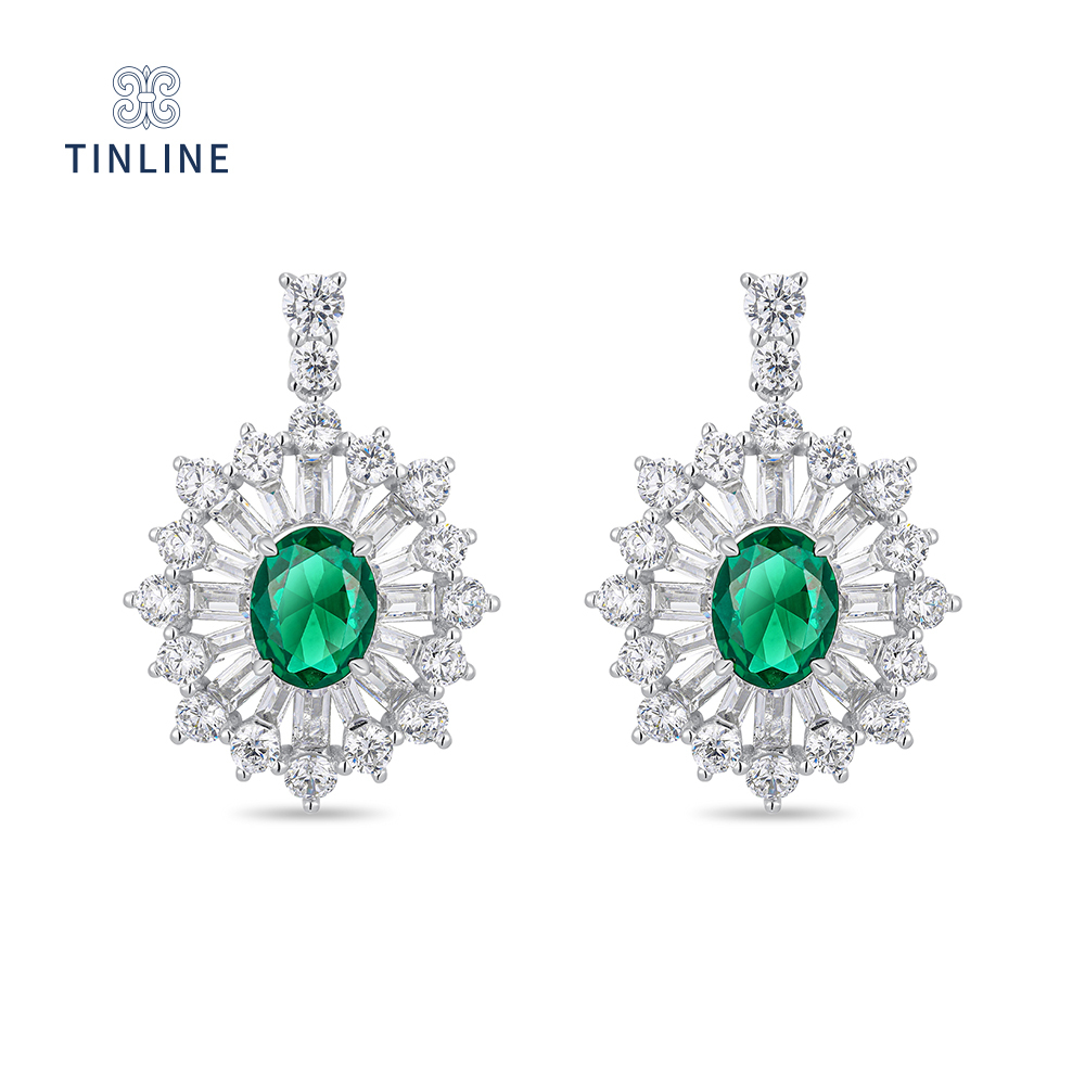 Emerald Odyssey Drop Earrings
