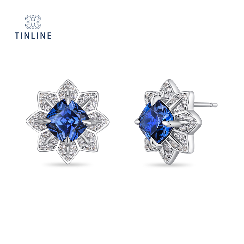 Stellar Octagon Stud Earrings
