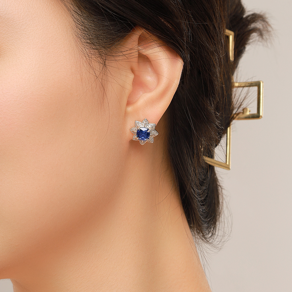 Stellar Octagon Stud Earrings