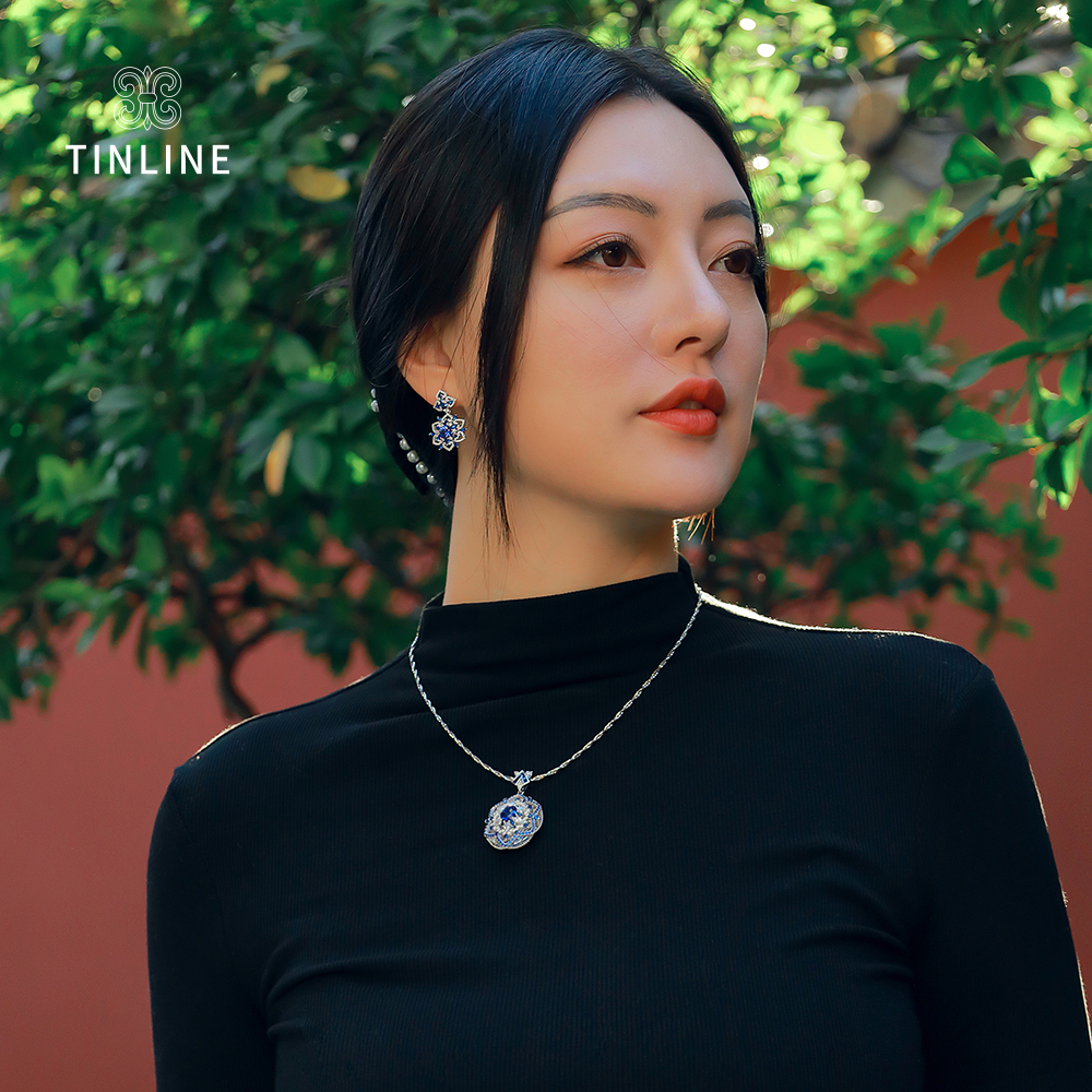 Sacred Lotus Blossom Drop Earrings