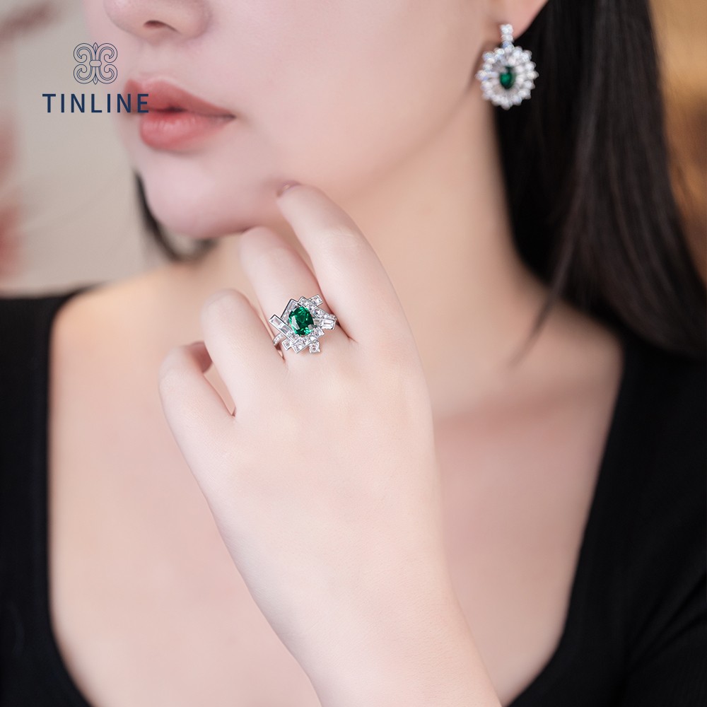 Emerald Odyssey Drop Earrings
