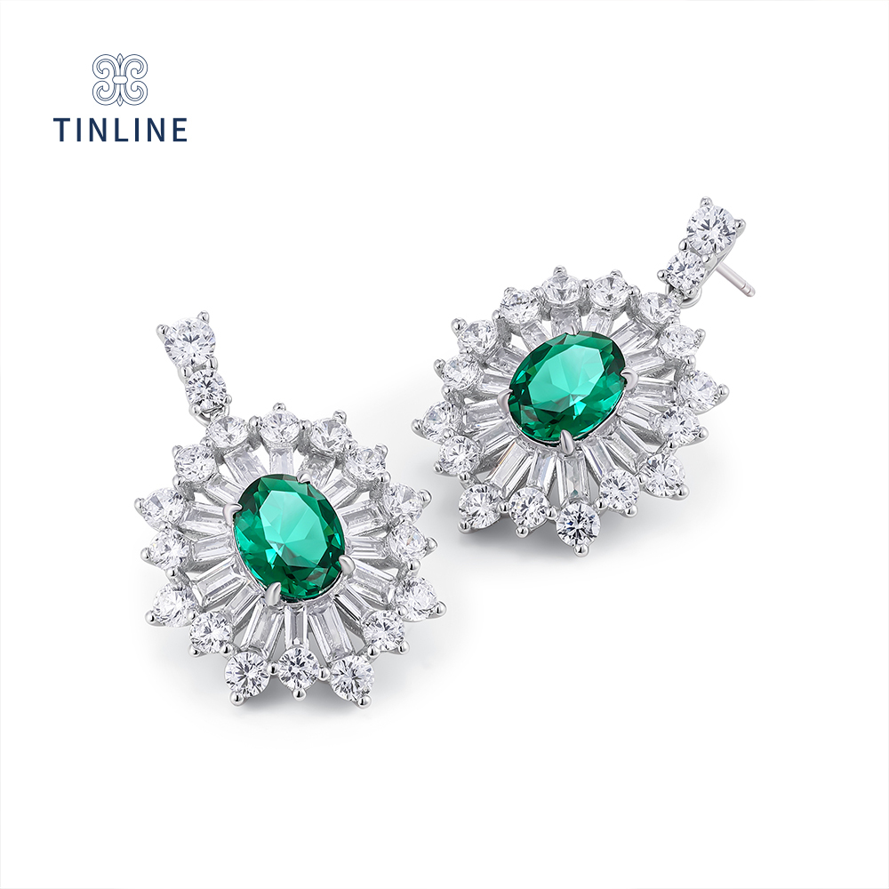 Emerald Odyssey Drop Earrings