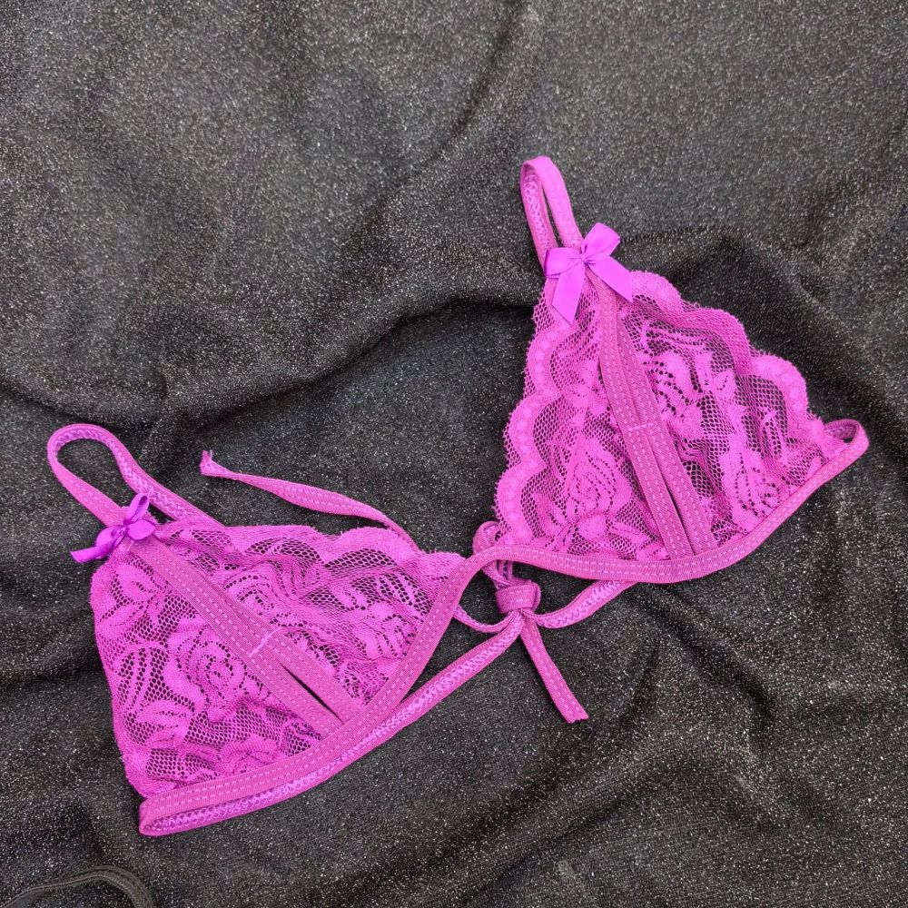 Rose Lace Bra Lace Transparent Underwear Gift For Her