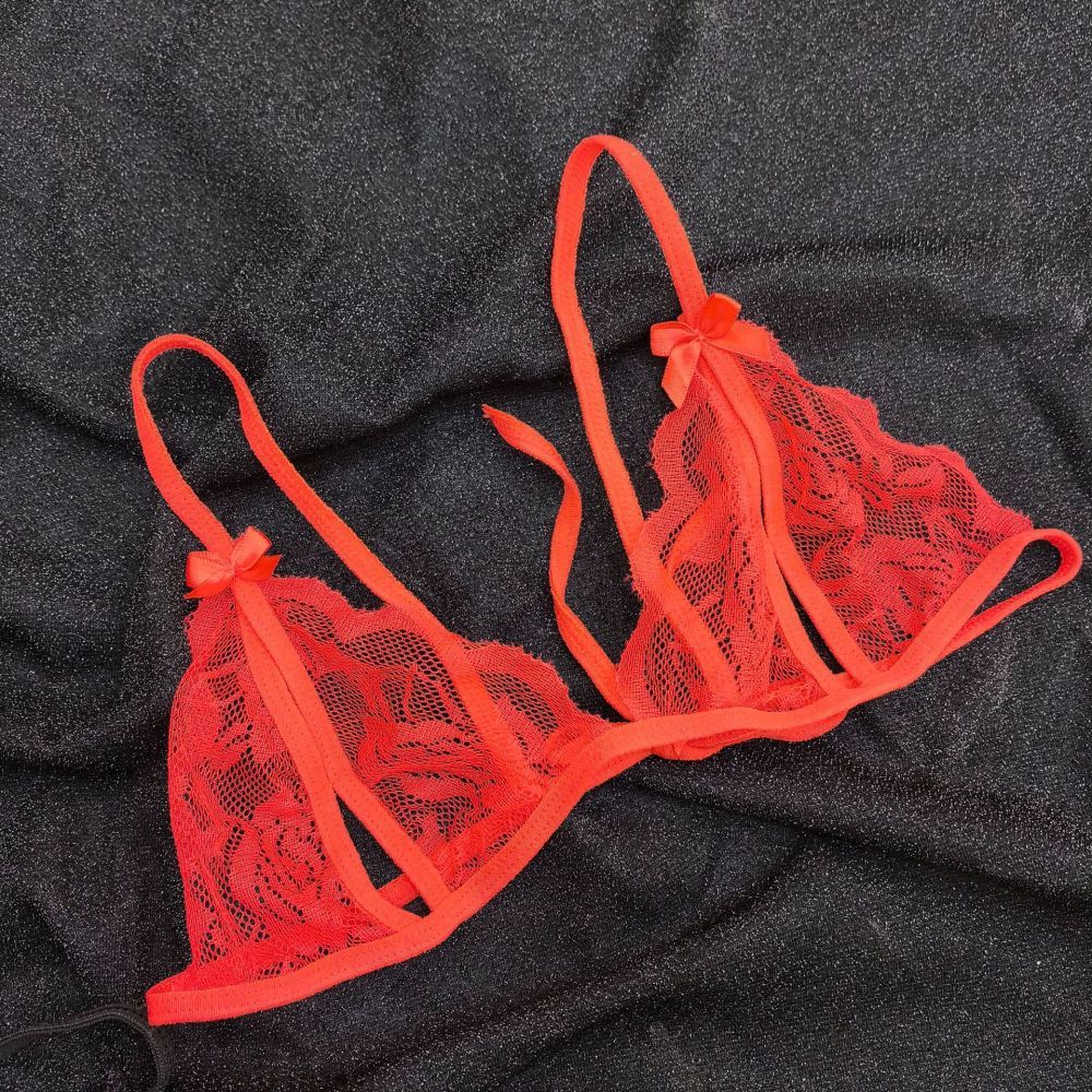 Rose Lace Bra Lace Transparent Underwear Gift For Her