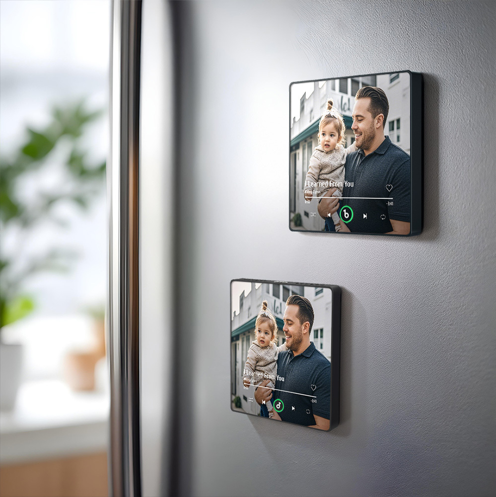 Custom Music Fridge Magnet New 4.0 Upgrade Colorful Frame Album Fridge Magnet Music Wall Photo Sticker Music Movement That Can Be Played Gift for Dad - soufeelus