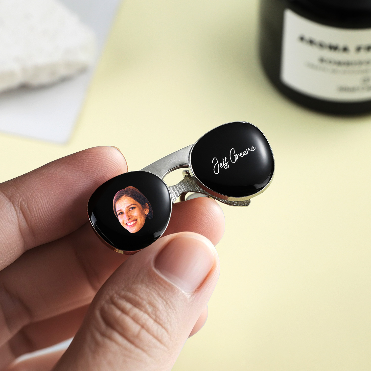 Custom Sunglasses Photo Text Keychain Custom Portrait Keychain Interesting Gifts - soufeelus