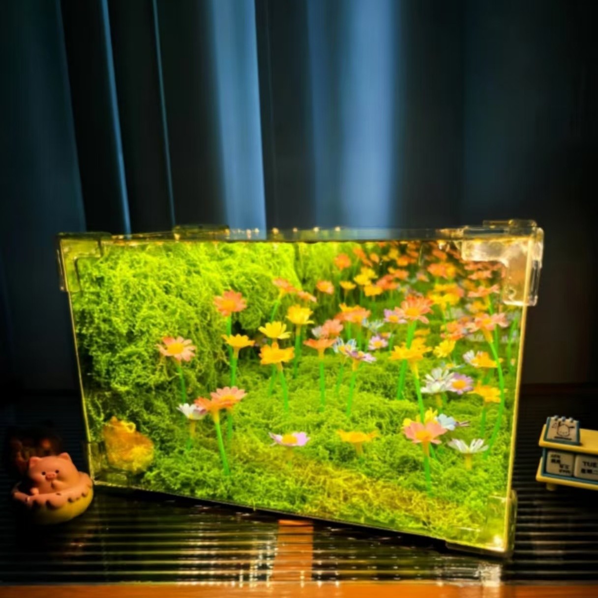Rubic's Cube Sunflower Night Light DIY Handmade Material Package Birthday Gift Chinese Valentine's Day