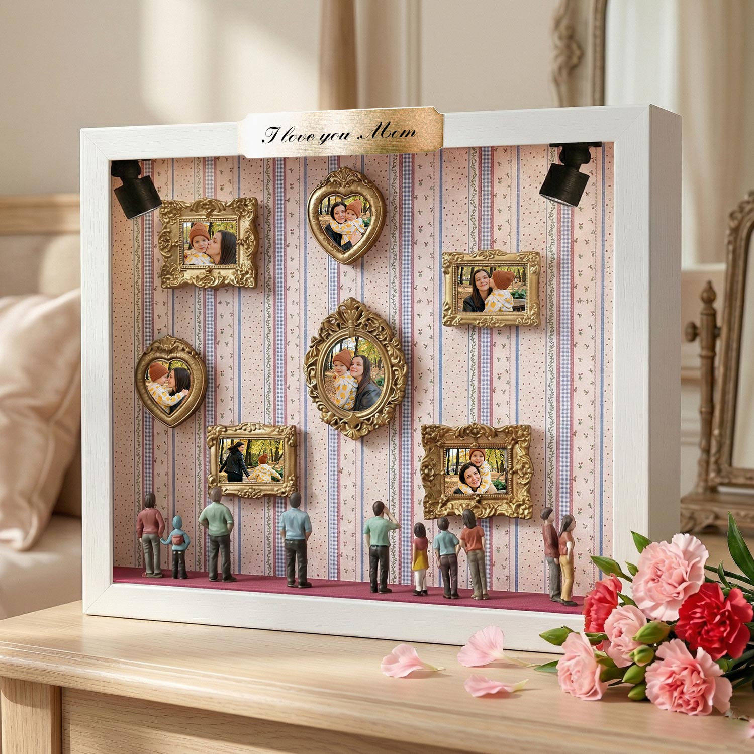 Museum of Us Frame Personalized Miniature Museum Gifts Mother's Day Gift for Mom